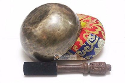 Antique Color Tibetan Handmade Meditation Singing Bowl Sets by Nepalese Handicraft Zone (5.5")