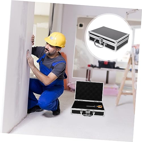 UPKOCH Multi-functional Aluminum Case Storage Box Briefcases for Men Hard Gadget Storage Box Portable