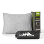 Camping Pillow Shredded Memory Foam Pillow, Compressible Travel Pillow Breathable Cover, Ideal Backpacking Airplane Hiking - color: Light Gray, size: S-16 X 12 Inch