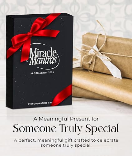 Tangobird Affirmation Cards For Women Miracle Mantras Positive Affirmartions cards 60 Daily affirmations for women for Self-Care, Love and Wealth -Gifts for women.
