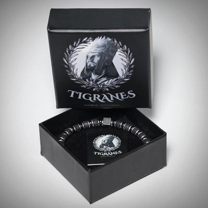 Tigranes Premium Natural Stone Bracelet Collection – Handmade Gemstone Jewelry in Luxury Branded Gift Box - style: Lava Stone