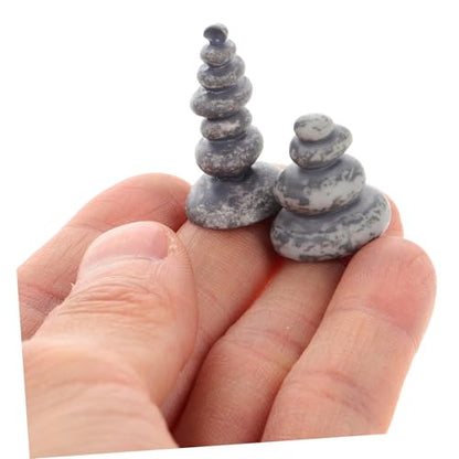 20pcs Japanese Garden Zen Home Decor Handmade Balancing Stone Statues for Fish Tank Rockery