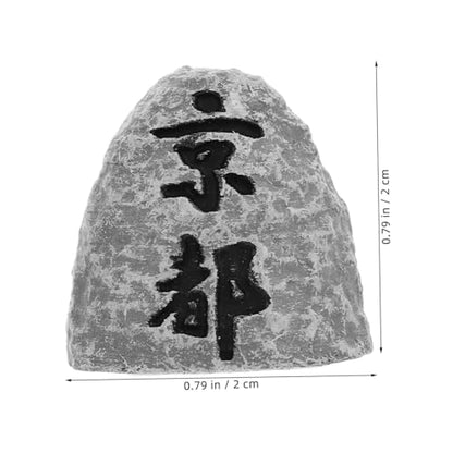 SUPVOX Stone Monument Statue Japanese Garden Decor Mini Zen Garden Rock for Home Office Desk Decor