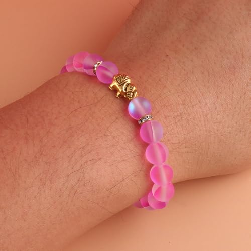 KSQS Lover Couple Bracelet Yoga Balancing Reiki Healing with Elephant for Christmas Thanksgiving