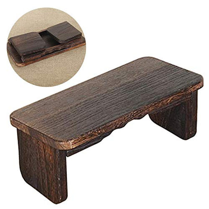 Wooden Meditation Bench (18x8x6in), Foldable & Ergonomic Meditation Stool, Sturdy Prayer Bench, Comfortable for Kneeling or Sitting, Perfect for Deeper & Longer Meditation