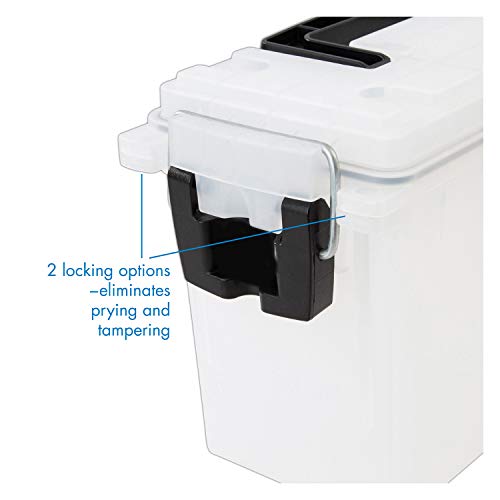 Logix 12535 Translucent Craft Organizer, Art Supply Organizer and Storage, Lockable School Supplies Organization, Moisture Resistant, Made in USA (Pack of 4) - size: One Size (Pack of 4)
