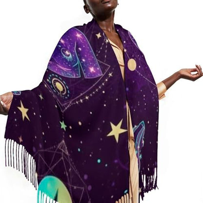 Big Oversized Long Scarves Pashmina Shawl Wrap Women gifts - color: Picture (654)