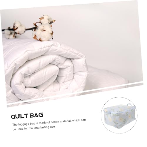 Ciieeo Large Capacity Cotton Storage Bag for Quilts and Clothes Versatile Luggage and Toy Organizer Space-saving Design