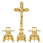 Trinity Church Supply Ravello Altar Set Candles Holder Stand Decoration for Dinning Table Mantel Decoration or Home Altar or Church Service, 5.5 Inch Height
