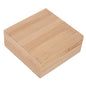 Outanaya Square Wooden Desktop Storage Box Natural Jewelry Box Pantry Storage Organizer - size: 12.50X12.50X5.00CM