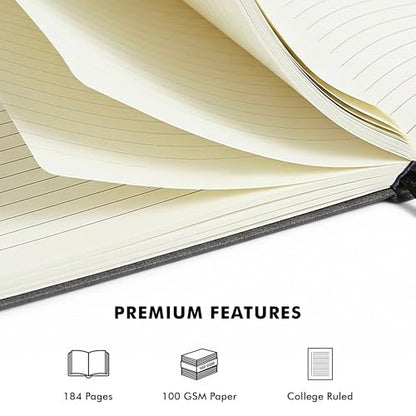 Journal for Men & Women – Premium Vegan Leather 184 Pages Guided Journal with Daily Prompts for Graditude, Mental Wellness, Reflection, Goal-Setting, Mindfulness, and Motivation for Growth
