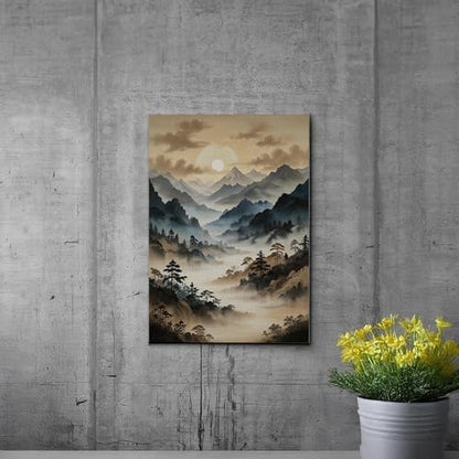 Japanese Wall Art, Minimalist Wall Art, Neutral Abstract Art, Modern Minimalist, Zen Wall Art, Zen Printed Wall Art, Japanese Art Print, Decor Canvas, Arts