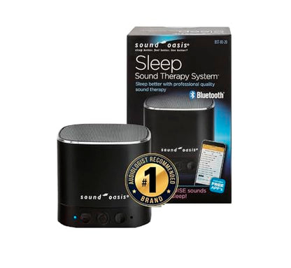 Sound Oasis Pink Noise Bluetooth Sound Machine for Sleeping, 20 Non-Looping Soothing Sounds with Speaker & Memory Function, Portable Sleep Sound Therapy for Home, Office or Travel - size: BST-80-20