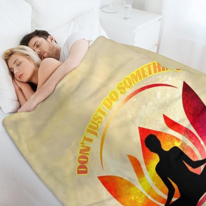Meditation Lotus Throw Blankets Soft Cozy Warm Bed Blanket Couch Decorative Throw Blankets Living Room Bedroom Dorm