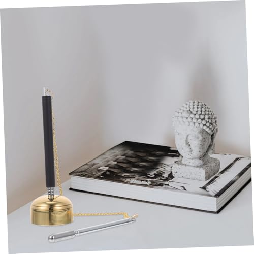 Telescopic Buddha Chime Instrument Portable Meditation Accessory for Temple Use Smooth Surface Lightweight Safe for Prayer and Rituals