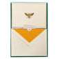 Graphique Bee Designer Cards Luxe Collection, Gold Foil Embossed Stationery Boxed Set, 10 Blank Cards with 11 Envelopes, All Occasion Greetings, 5.25" x 3.8" - color: Bee