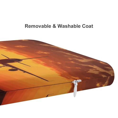 Seat Cushion Memory Foam Office Chair Cushion Airplane Sunset Chair Pad for Soft Support Tailbone Pain Relief Sciatica