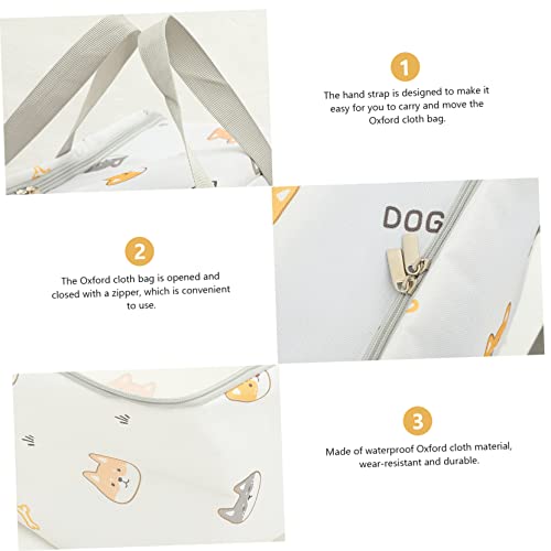 Holibanna 2pcs Oxford Fabric Storage Bags Large Capacity Clothing Organizers for Travel Home Durable and Space-saving Design for Quilts and Clothing Cute Design Medium Extra Large