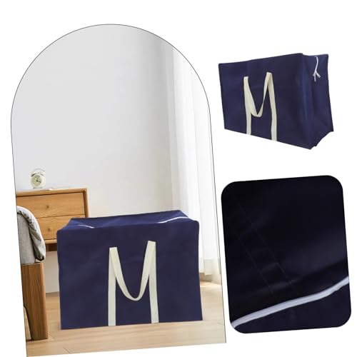 Folding Large Storage Bag Durable Non Woven Clothes Container for Household Sundries Travel Tote for Moving and Organizing Comforters Quilts and More