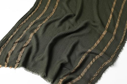 WINCESS.YU Women Gradient Scarf Long Shawls and Wraps Fashion Plain Pashmina Formal Scarf - color: Lx92-green
