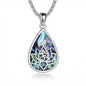 ONEFINITY Lotus Necklace 925 Sterling Silver Moonstone Pendant Necklace Yoga Lotus Jewelry for Women - style: style B