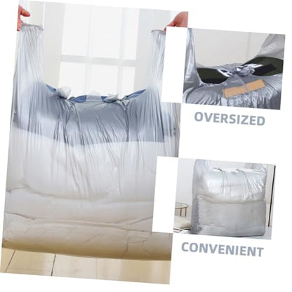 SOLUSTRE 10pcs Large Storage Bags Duffel Bags for Moving Quilt Storage Hooks Heavy Duty Trash for Home