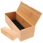 ABOOFAN 2pcs Bamboo Keepsake Storage Box with Lid Versatile Organizer for Jewelry Eyeglasses Crafts Sturdy Retro Design for Practical Use