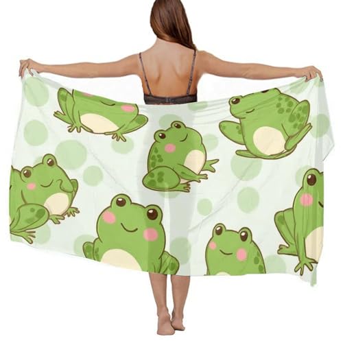 Fashion Travel Swimwear Bikini Wrap All Seasons Chiffon Scarf Beach Yarn Shawl - color: Color984