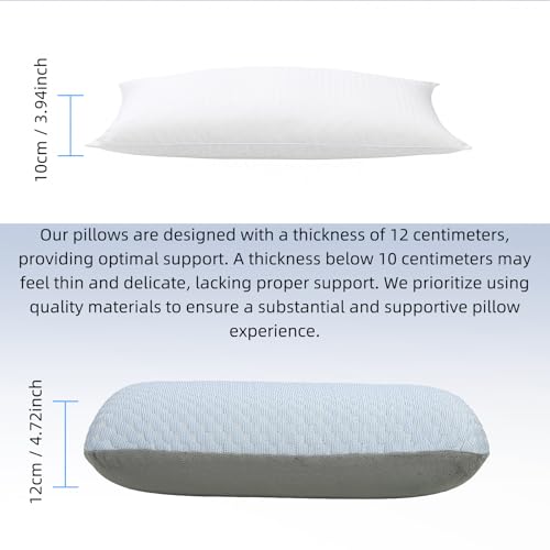 Crisonky Travel and Camping Pillow- Compressible Medium Firm Memory Foam Pillow with Carry Bag for Backpacking & Airplane, Lumbar Support. Breathable Cooling Fabric, Washable Pillowcase (Royal Silver) - color: Royal Silver