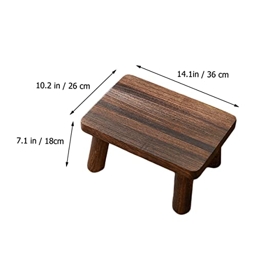 Homoyoyo Meditation Buddhist Stool Mini Square Stool Wooden Coffee Wood Small Bench Zen Kneel Sitting