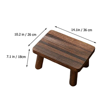 Homoyoyo Meditation Buddhist Stool Mini Square Stool Wooden Coffee Wood Small Bench Zen Kneel Sitting