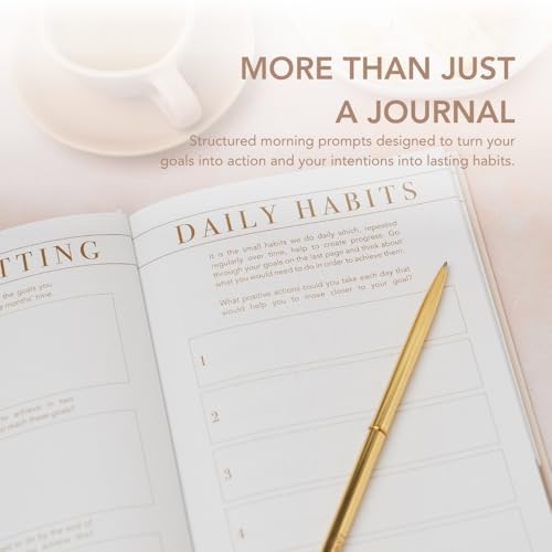 Morning Notes – Undated 3-Month Daily Planner & Mindfulness Journal | A5 Morning Routine Journal with Daily Prompts, Gratitude & Self-Care Exercises