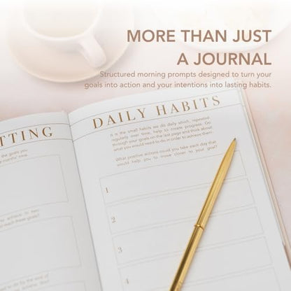 Morning Notes – Undated 3-Month Daily Planner & Mindfulness Journal | A5 Morning Routine Journal with Daily Prompts, Gratitude & Self-Care Exercises