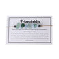 tenghong2021 Chakra Crystal Beaded Bracelet with Wish Card Adjustable Spiritual Anxiety Stone Beads Braide String Bracelet Yoga Meditation for Women Men Jewelry Birthday Gifts - style: Friendship