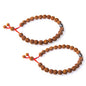 Wonder Care Authentic Rudraksha Mala | 5face Genuine Himalayan Rudraksha bracelet | Rudraksha Bead| Beaded Bracelets for Men | Pendant Necklace with Bead Bracelets - color: Rudraksha Buddha-2pcs