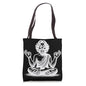 Meditate And Elevate Meditating Figure With Glasses Tote Bag