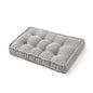 DormCo Rainha - Ultra Thick Tufted Floor Pillow - Gray - color: Gray