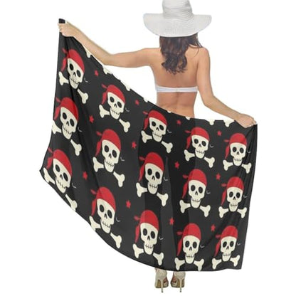 Women's Lightweight Long Scarf Thin Scarf Beach Headscarf Wimwear Bikini Wrap - color: Color638