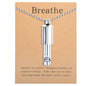 Anxiety Whistle Frequency Healing Devices Mindfulness Breathing Necklace Meditation Stress Relief Tuning Tool Outdoor Emergency Life Saving Tools Jewelry Gift for Women Men - color: Steel