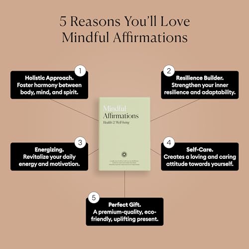 Mindful Affirmation Cards for Health and Wellbeing - style: Health & Wellness