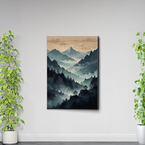 Japanese Wall Art, Minimalist Wall Art, Neutral Abstract Art, Modern Minimalist, Zen Wall Art, Zen Printed Wall Art, Japanese Art Print, Canvas, Wall