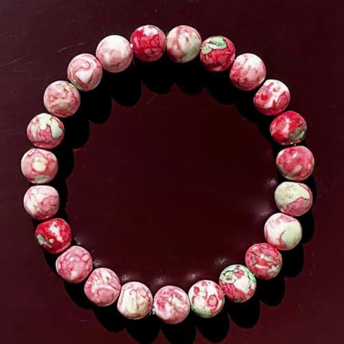 Bracelets for Women Men Natural Rainbow Stone Handmade Gemstone Stretch Healing Yoga Beaded Bracelet Good Luck Meditation Reiki Spiritual Jewelry Gifts 8mm - color: AL-0228, size: Medium