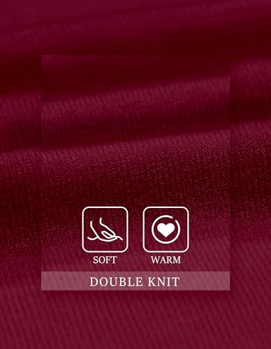 PULI Womens Large Cross Front Poncho Sweater Wrap Topper Knitted Elegant Shawls Cape for Fall Winter - color: 1-maroon