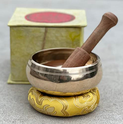 DharmaObjects Tibetan Singing Bowl Set - 5 Buddhas Meditation