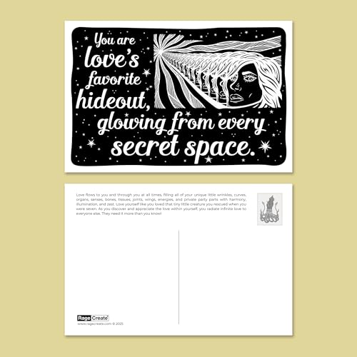Rage Create Sweet-Ass Affirmations® 2 Magical Postcard Pack (22 Cards)