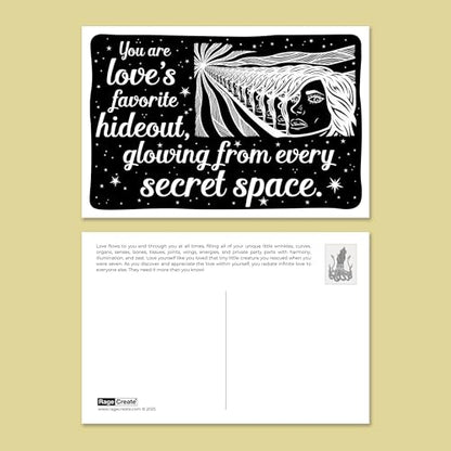 Rage Create Sweet-Ass Affirmations® 2 Magical Postcard Pack (22 Cards)