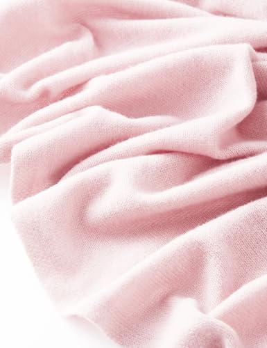 Soft Cashmere Blend Wrap Chic Scarf Stole for Women Wayfarer Travel Extra Large 87"x28" - color: Sakura