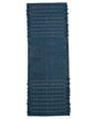 Indian Handmade 100% Organic Cotton Yoga Mat, Hand Woven Rug, Yoga Mat For Everyday Fitness at Home Comfortable Foldable Long Mat - color: Blue