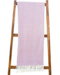 Cotton Acrylic Adirondack Herringbone Woven Throw - Throw Blanket - Smokey Plum - color: Smokey Plum