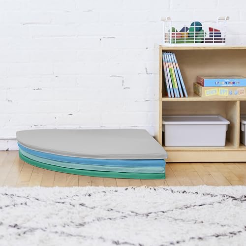 ECR4Kids SoftZone All-Around Modular Activity Play Mat, Reading Nook, Contemporary, 4-Piece